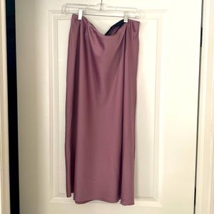 Mauve satin skirt from target
